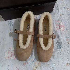 Alaïa Wool-Lined Women's Ballet Flats